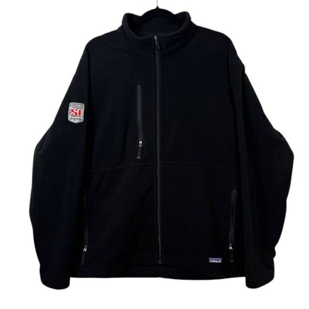 Patagonia Synchilla Full Zip Jacket Black‎ Fleece Men's Size Large